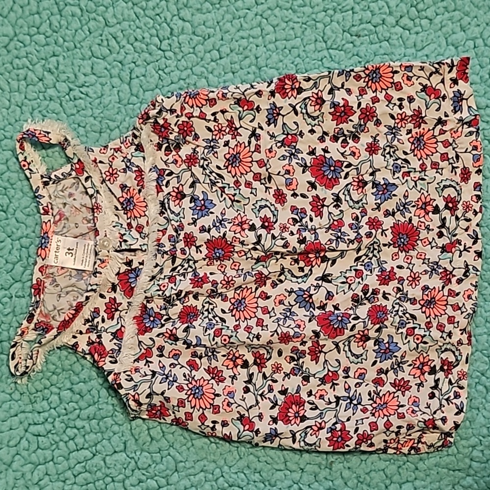 3T floral tank